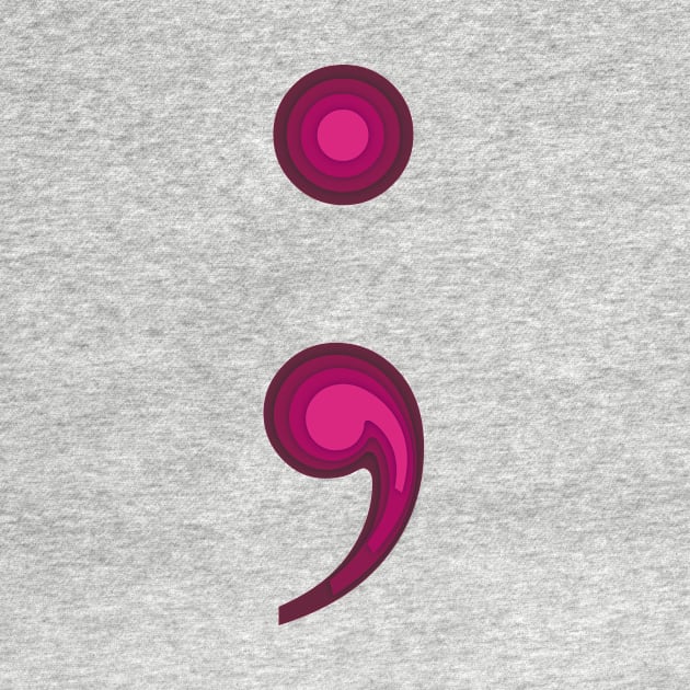 Pink semicolon by mia-alice85